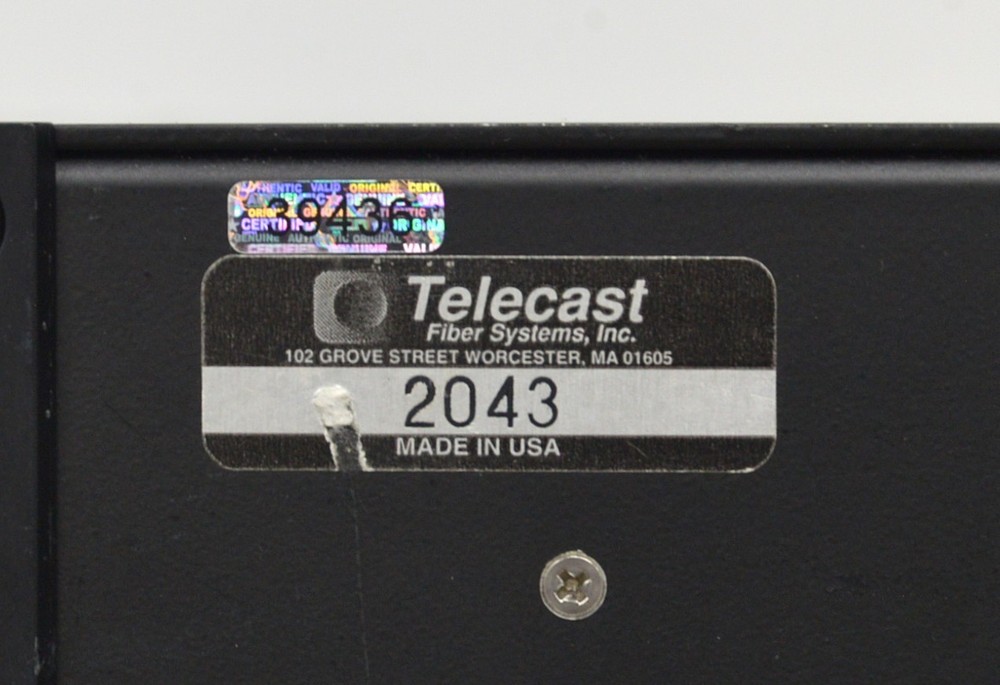 Telecast Fiber Systems Adder 162 Audio Intercom Data Multiplexer
