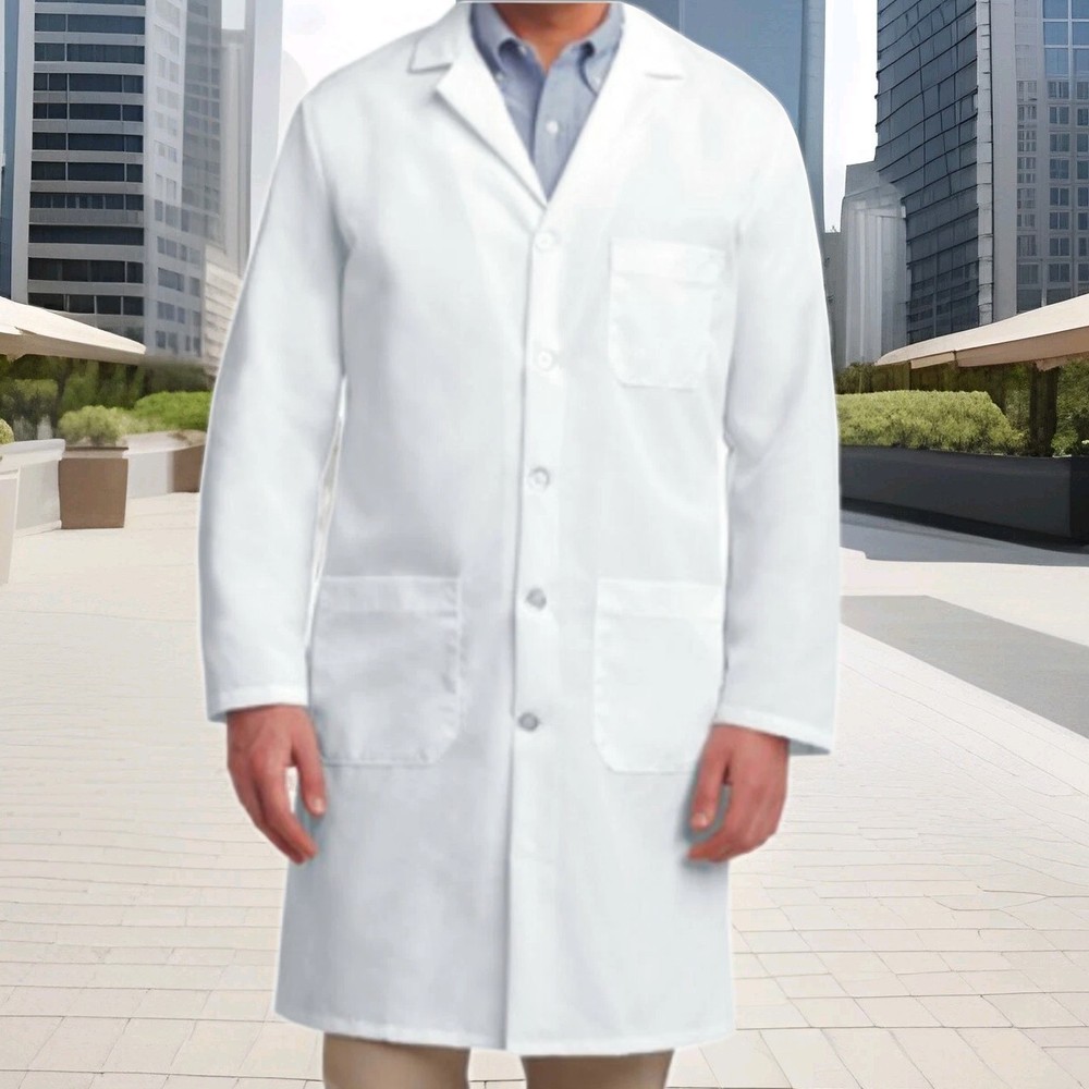 KP14 Red Kap Lab Coat SIZE MEDIUM NEW!! UNISEX WHITE ONLY!!