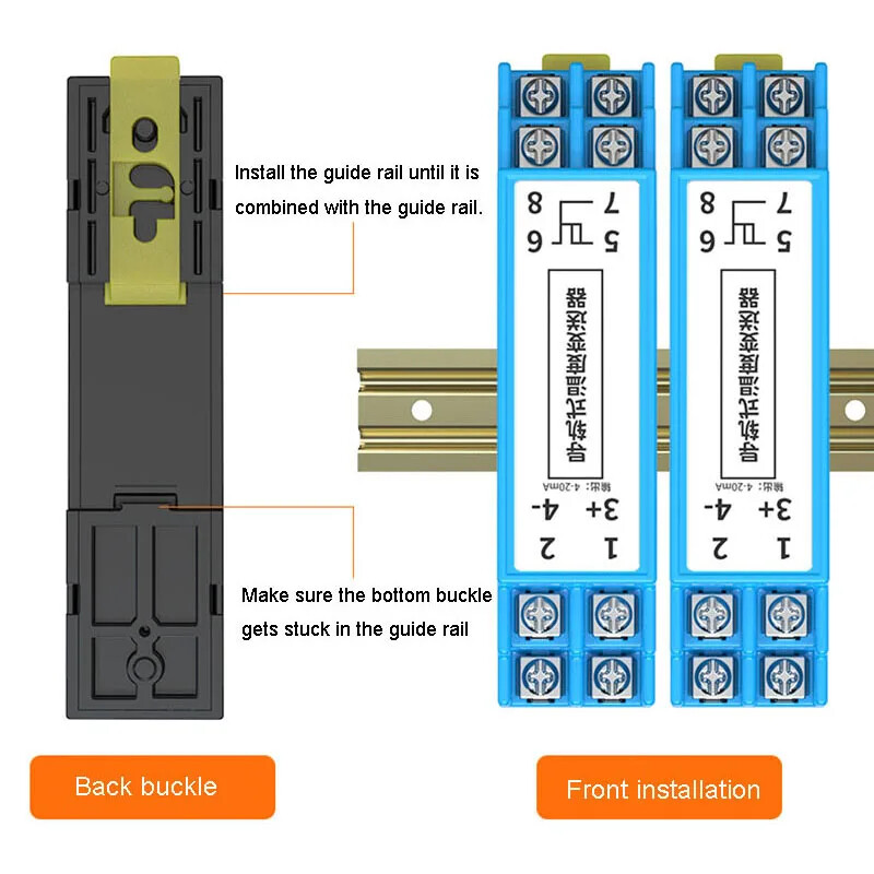 Rail Temperature Transmitter PT100 0.2 DIN Temperature Transmitter Module