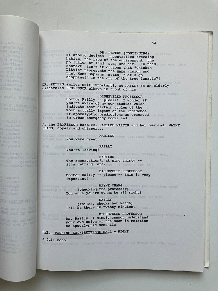 'TWELVE MONKEYS' (1995) AUTHENTIC PROD SCRIPT! NOT A REPRINT. GILLIAM CLASSIC!