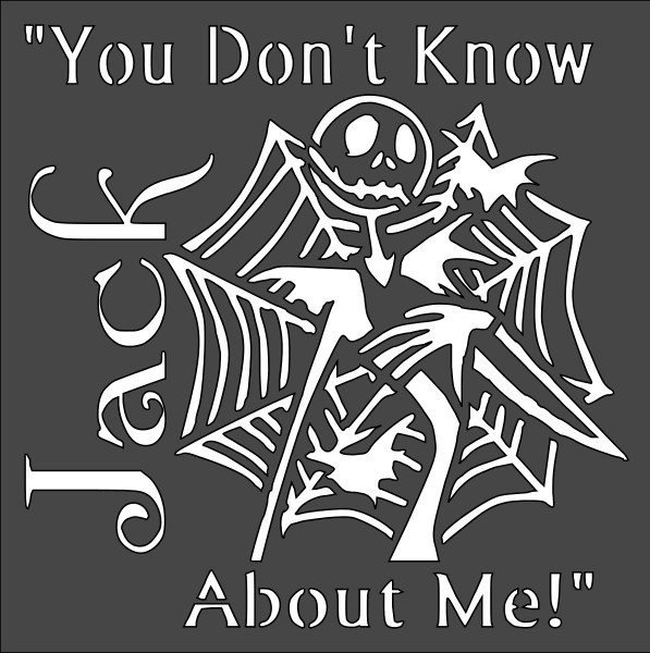 8x8 inch Custom Stencil (V-3) Nightmare Before Christmas