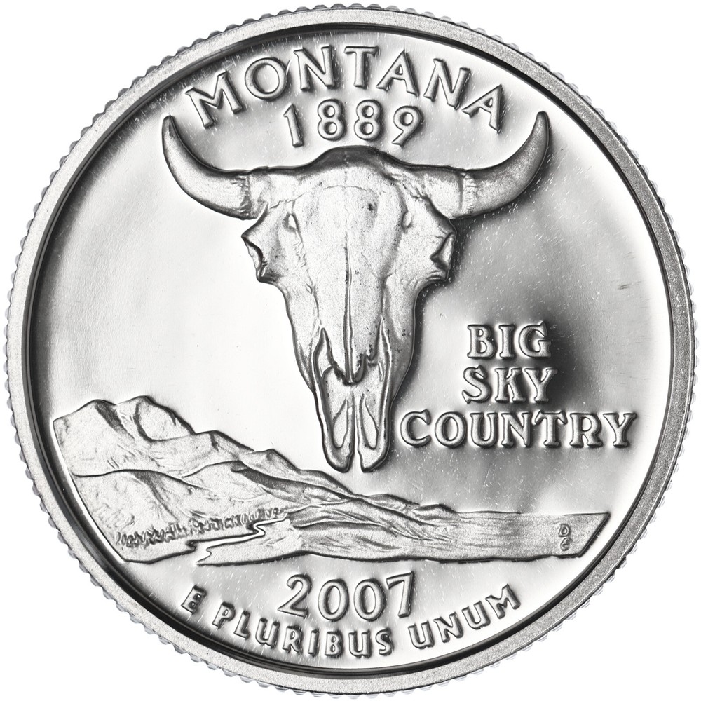 2007 S State Quarter Montana Gem DCam Proof CN-Clad