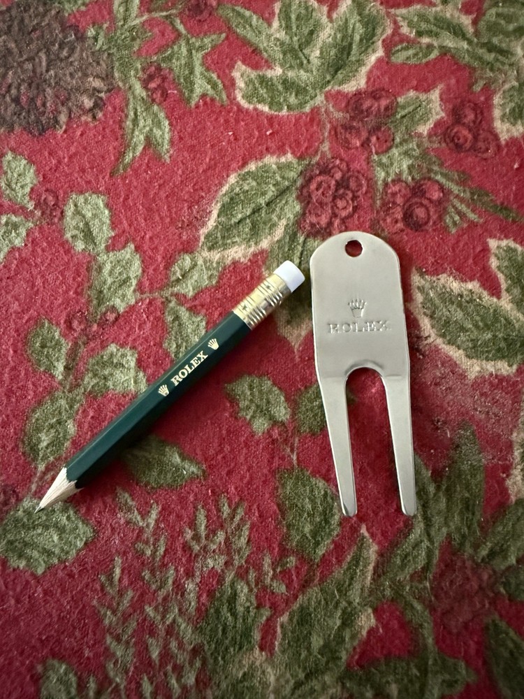 Rolex Golf Accessories Divot Tool, and one Golf Pencil
