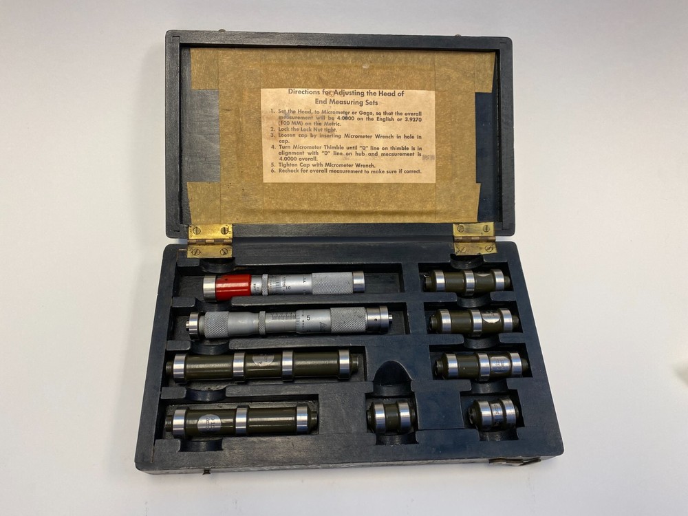 Lufkin End Measuring Set w/ Brown/Sharp Micrometer