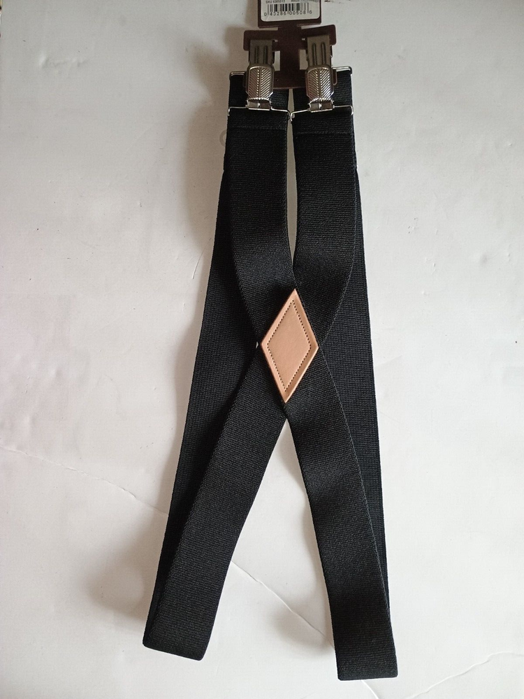 Schmidt Work Suspenders Easy Clip Adjustable 2" Poly Black Workwear NWT