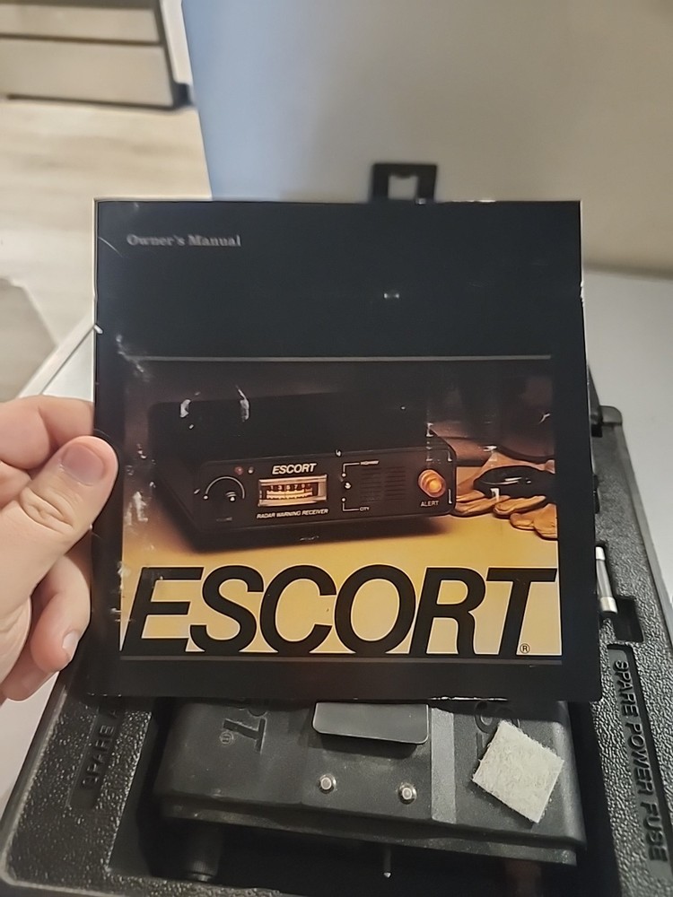 Escort Black Electronic GPS Radar Warning Receiver With Accessories
