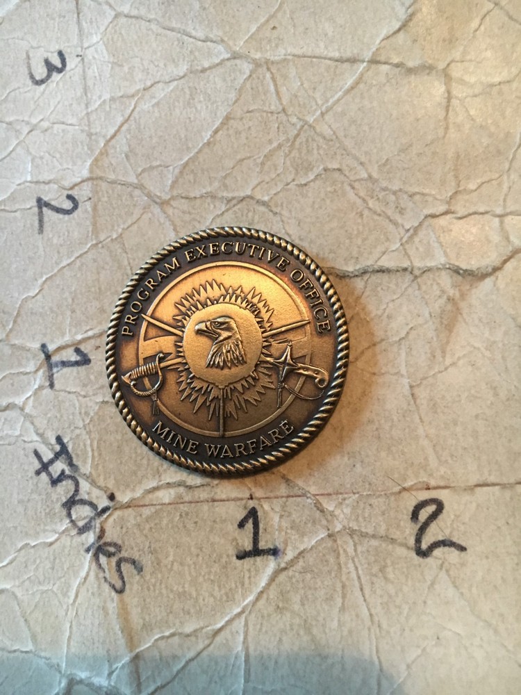 US Navy Program Executive Office Mine Warfare Challenge Coin 9/9/25