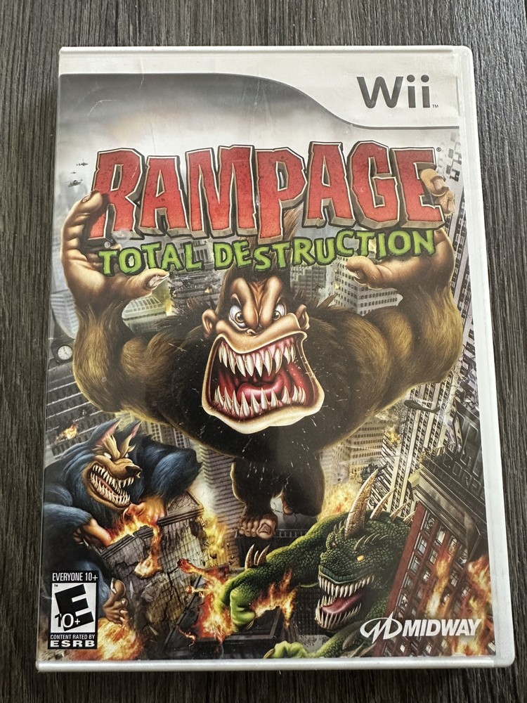Rampage: Total Destruction (Nintendo Wii, 2006) Case Only