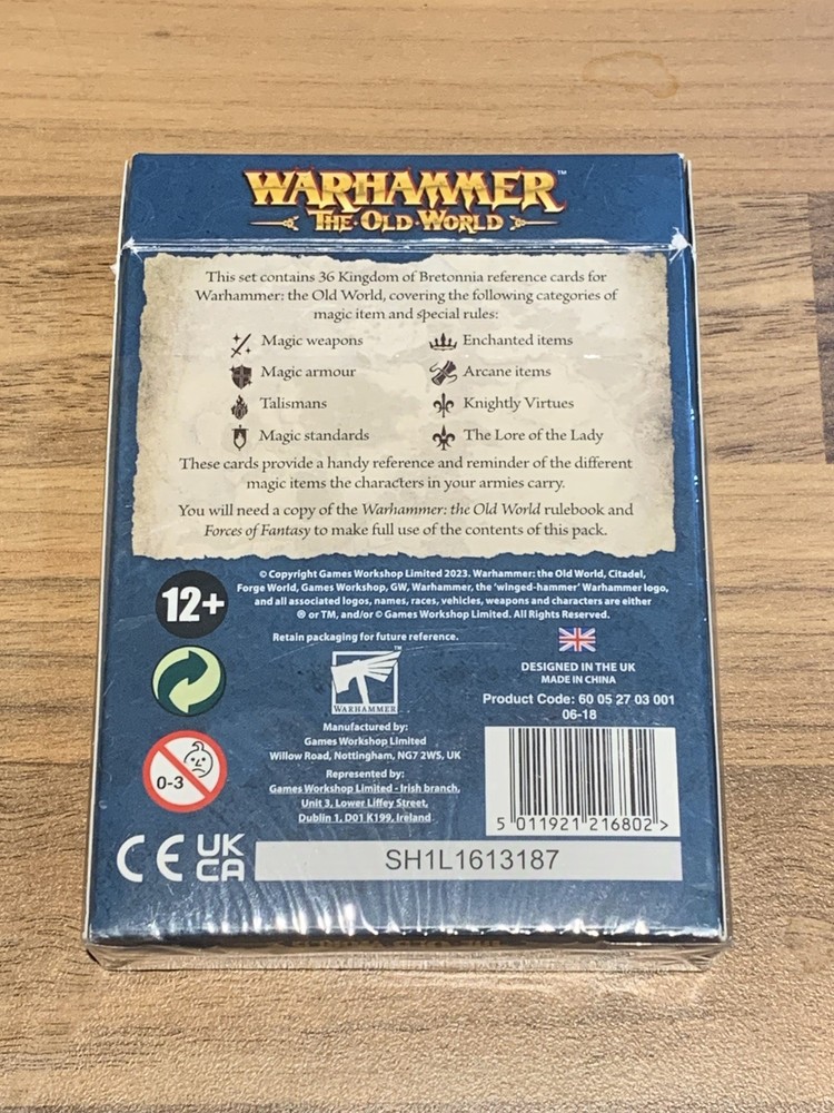 Bretonnian Cards Warhammer Old World