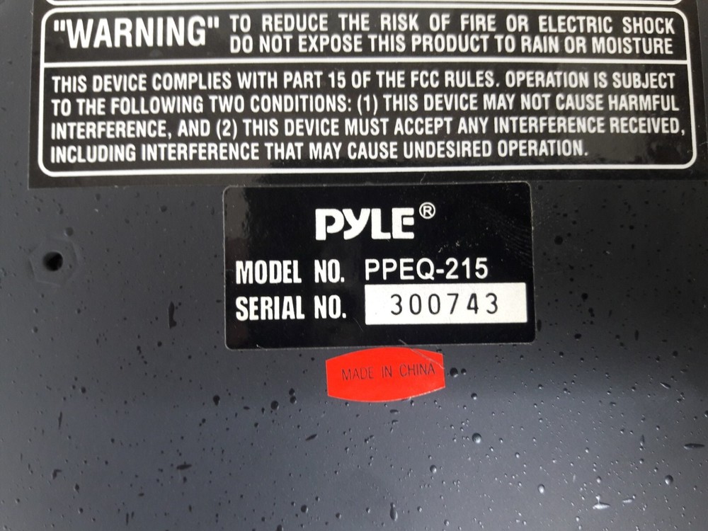 PYLE PRO 15 BAND GRAPHIC EQUALIZER PPEQ-215