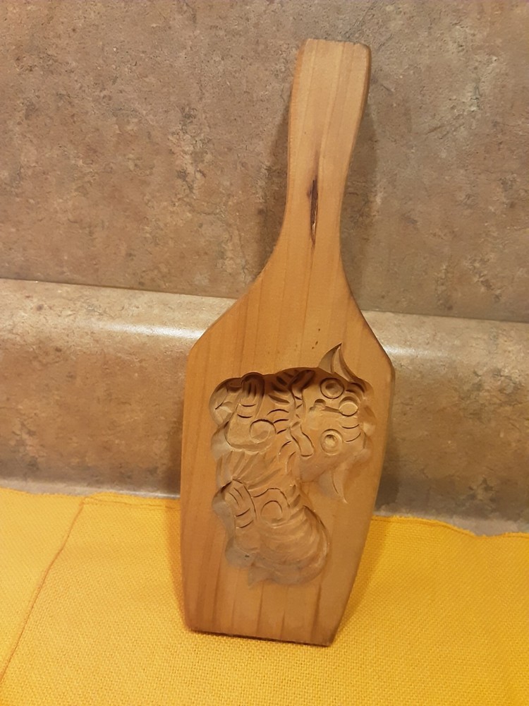 Vintage Wood Rice Cake Baking Mold