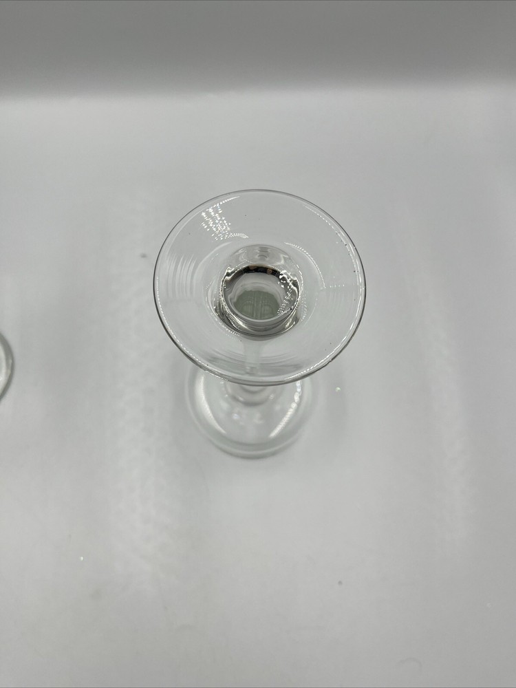 GLASS THREE PIECE DECORATING VASE STEMMED DISPLAY HOLDERS