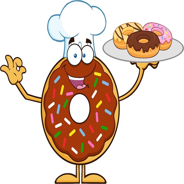30 Custom Doughnut Chef Personalized Address Labels
