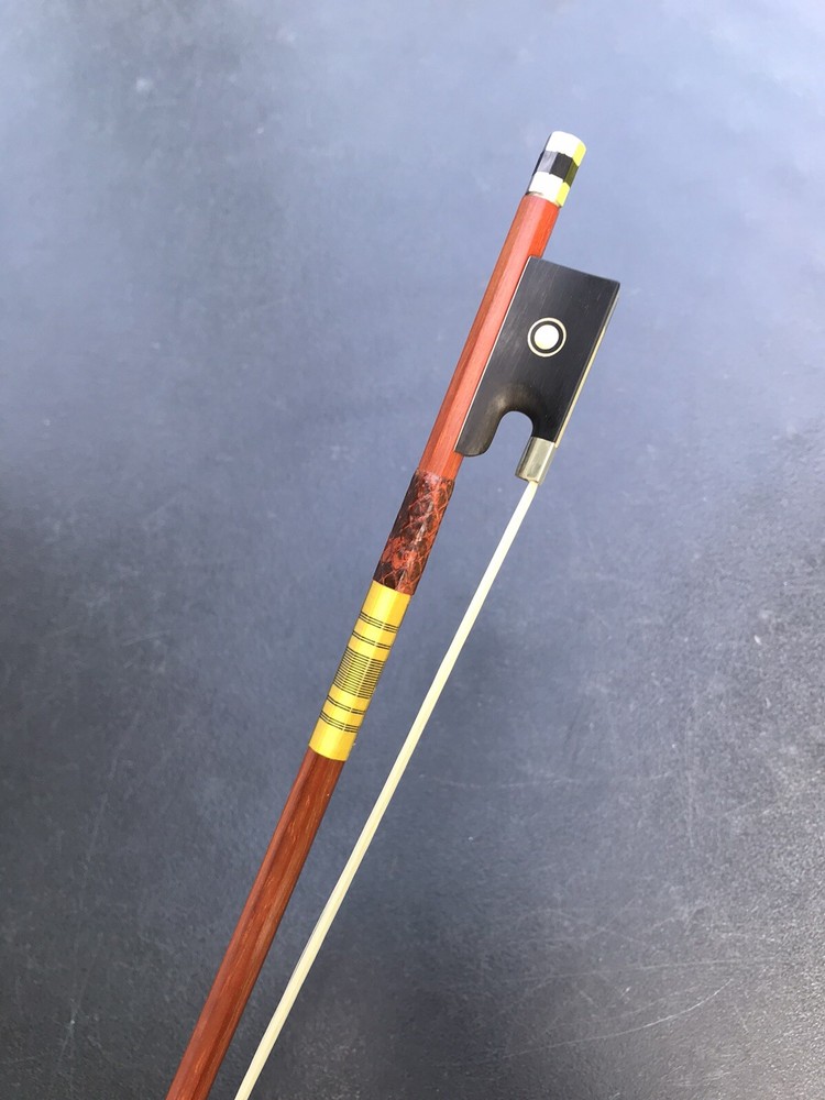 Advanced Brazil wood 4/4 Violin Bow Red python leather octagonal stick US Ship