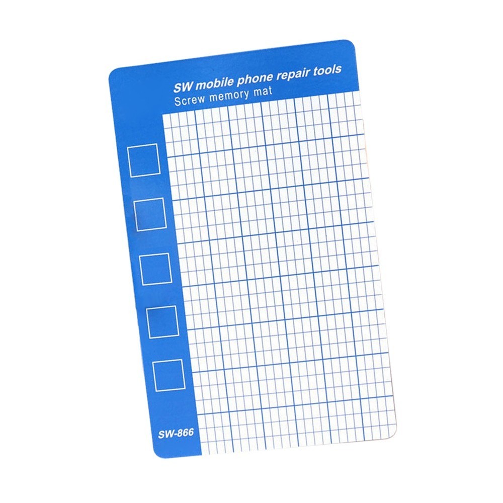 Compact Blue Magnetic Mat 145x90mm Screw Memory Pad for Easy Screw Placement