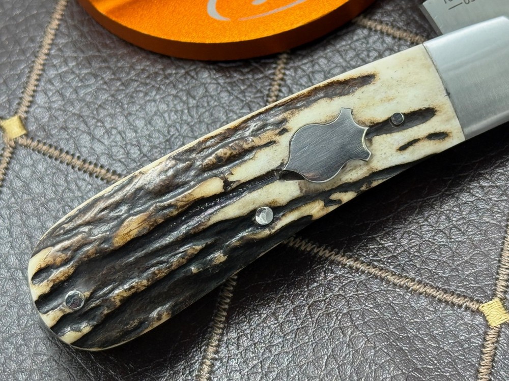 SACRED BEAR "TORY UTT" CUSTOM STAG SWAY BACK SLIP-JOINT KNIFE