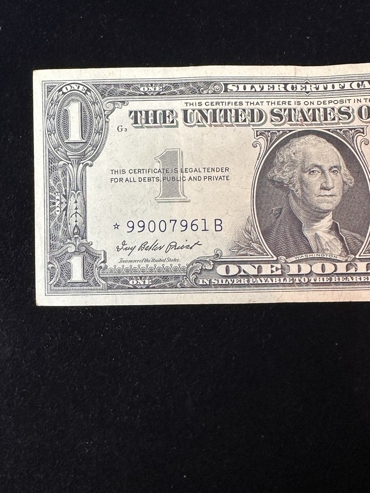 **STAR** $1 1957 XF-AU Silver Certificate Note Great Looking Star Note!