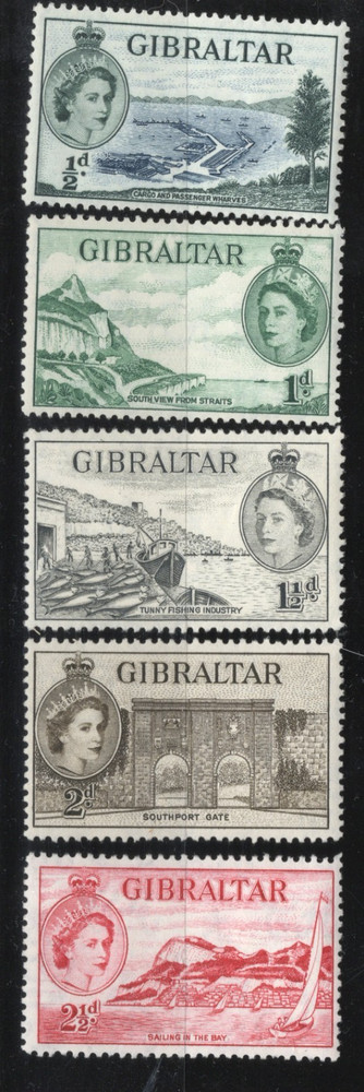 Gibraltar Scott 132-141 Mint Hinged - CV 15.55$
