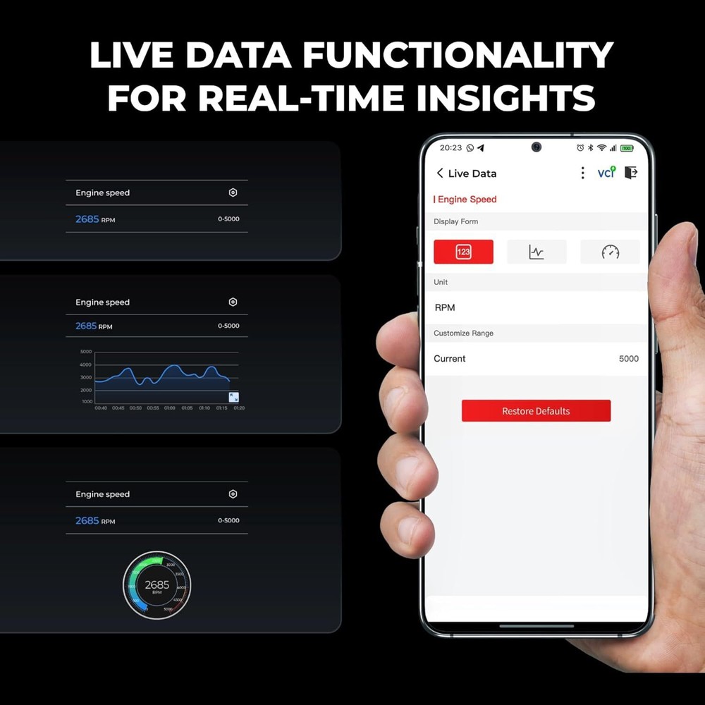 TOPDON TopScan Pro, OBD2 Scanner Bluetooth for iOS & Android, Diagnostic Scan To