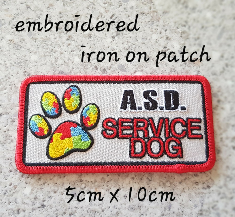 Assistance dog  alert patch K9 Embroidered iron on