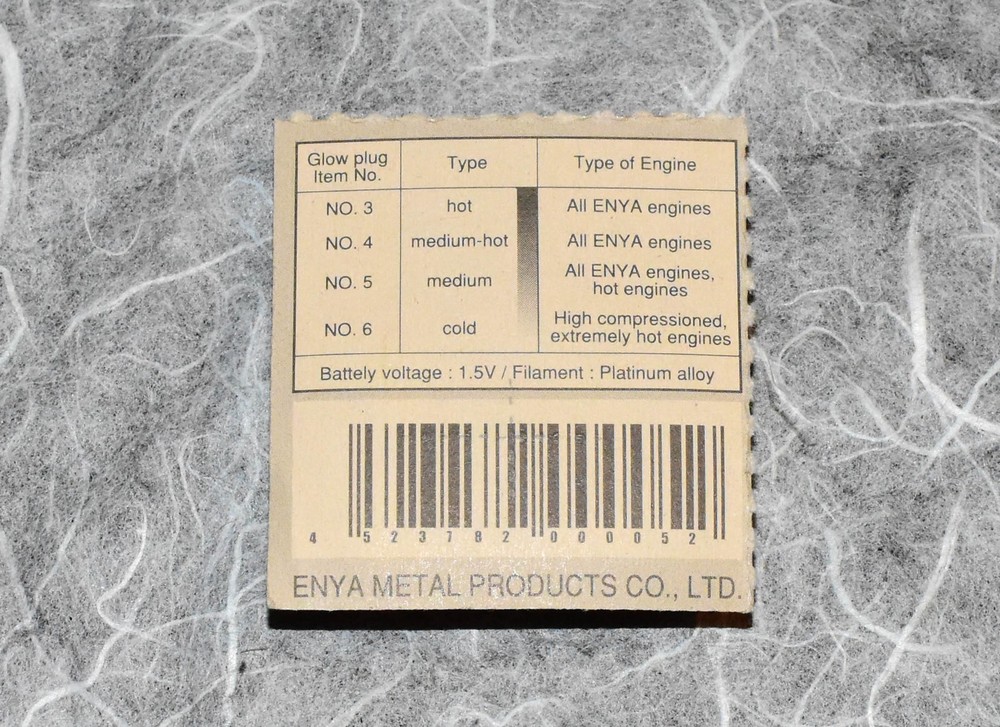 ENYA #5 Glow Plug NEW OEM Replacement