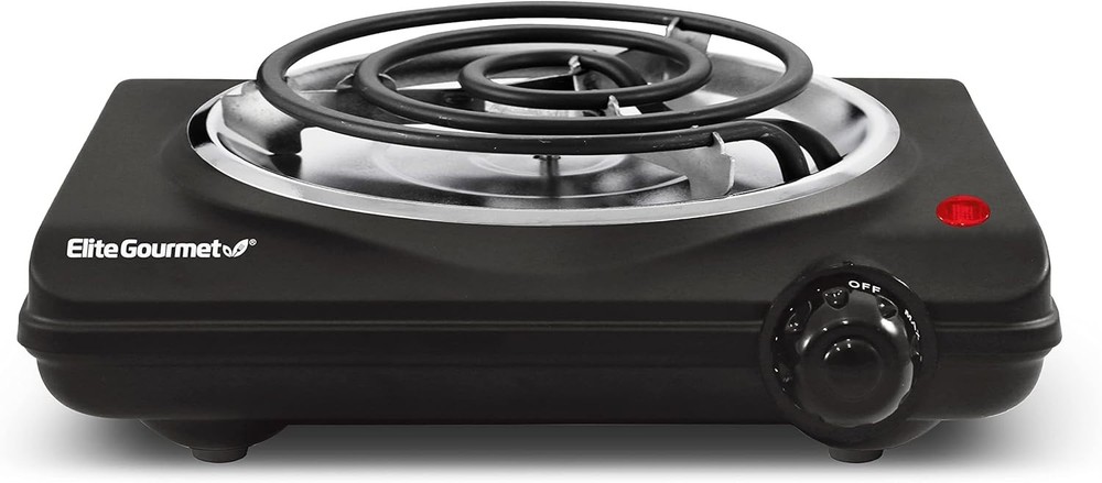 Compact Stainless Steel Electric Hot Plate with Adjustable Temperature Control
