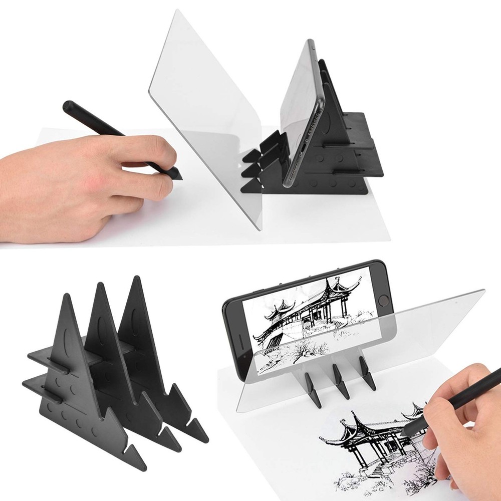 Portable Tracing Board Stencil Board Light Box Copy Mirror Drawing Reflection...