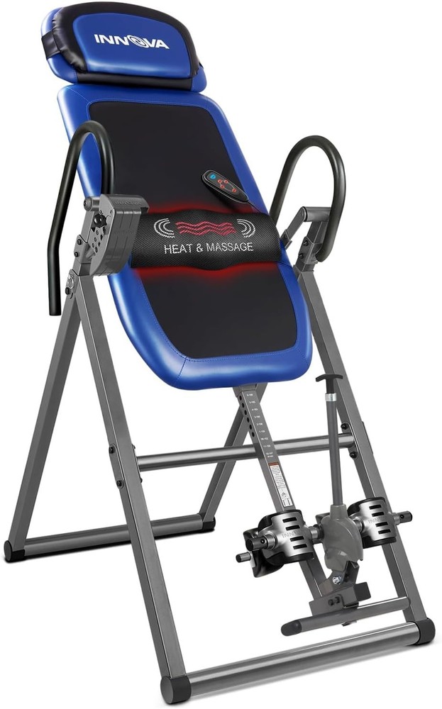 Heat & Massage Gravity Inversion Table Stretcher Machine for Back Pain Relief