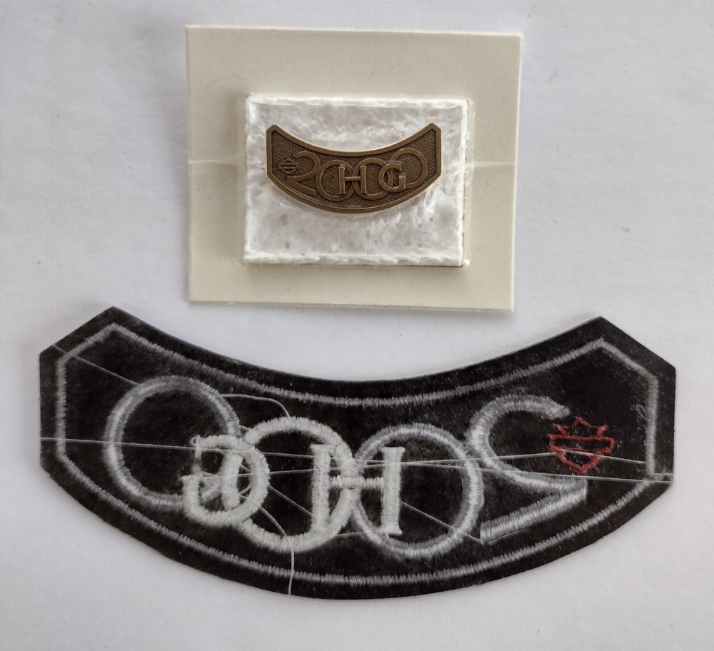 2000 Harley-Davidson HOG (Harley Owners Group) Rocker Patch And Pin