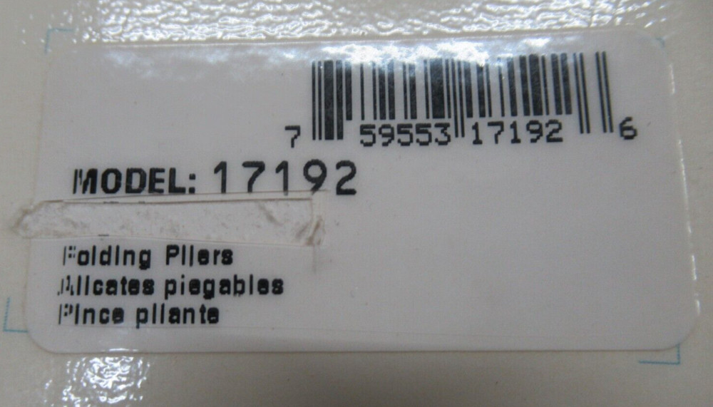 VALMAR 17192 FOLDING PLIERS