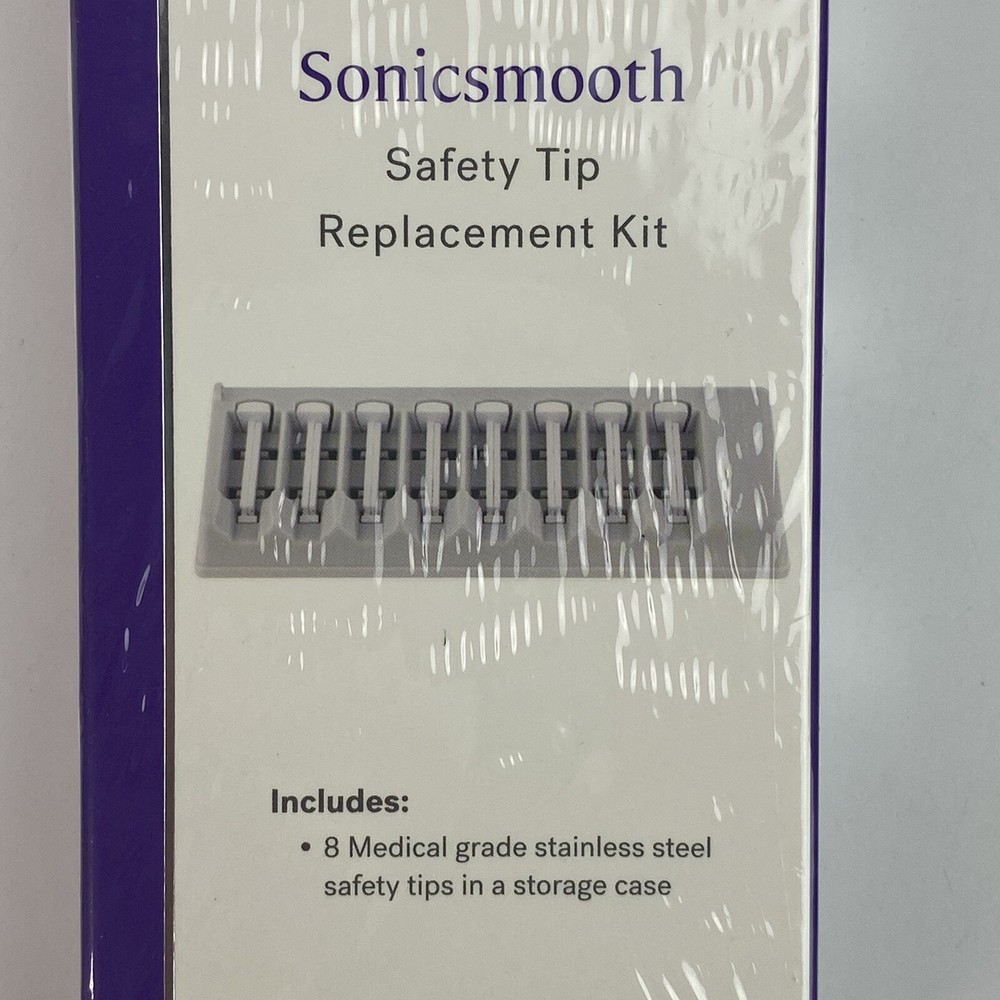 Michael Todd Sonicsmooth Safety Tip Replacement Kit 8 Pack +Case BRAND NEW