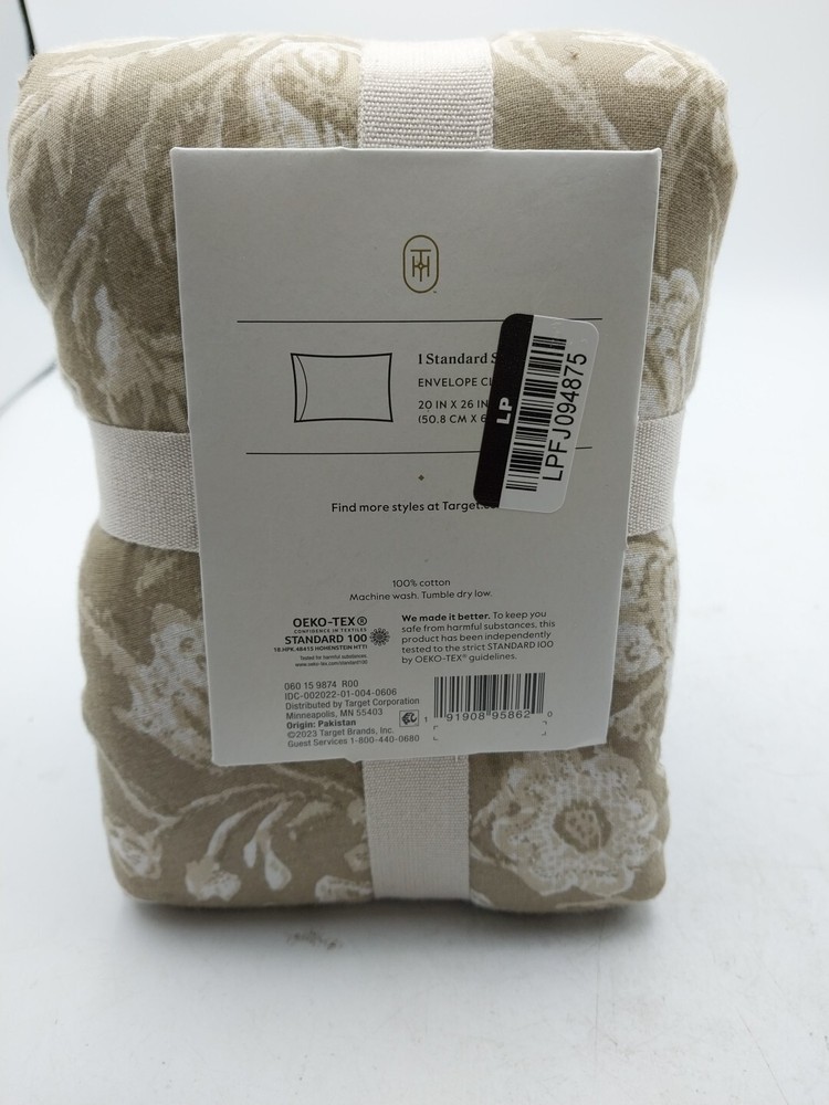 Threshold Standard Lofty Cotton Voile Floral Standard Sham