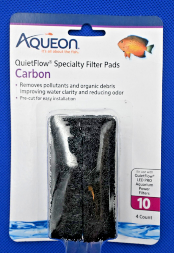 Aqueon QuietFlow Specialty Carbon Filter Pads, 4-count pack