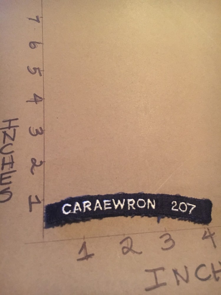US NAVY SHOULDER STRIP TAB rocker Patch CARAEWRON 207