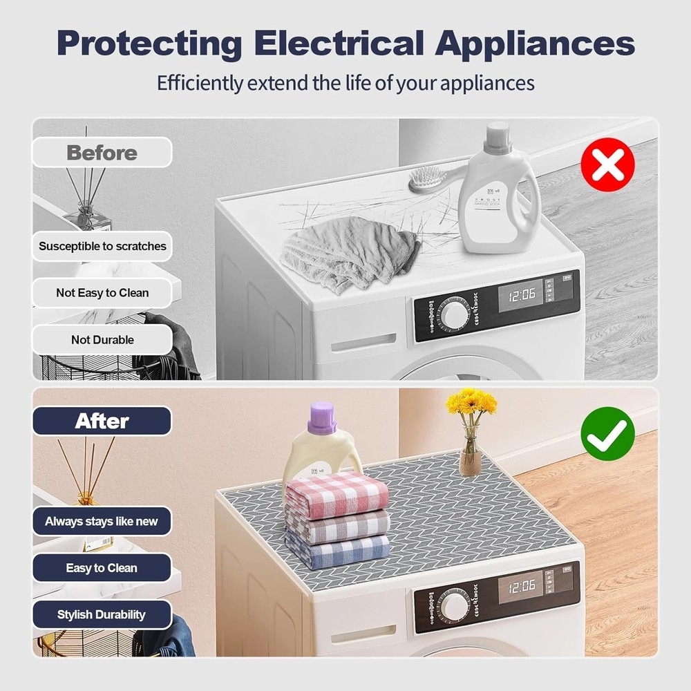 Protective Washer Dryer Top Protector - 27'' x 27''