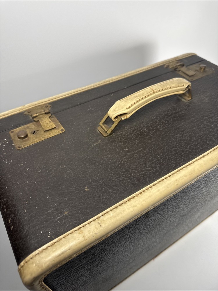 Vintage White Rotary Sewing Machine w/ Case Untested