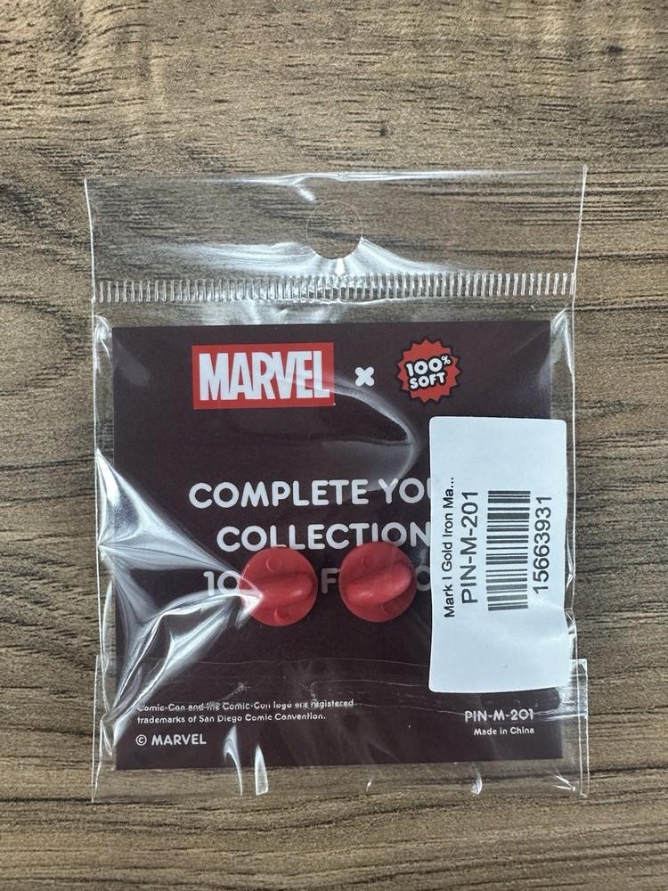 SDCC 2024 100% Soft Marvel Iron Man Mark 1 Exclusive Enamel Pin