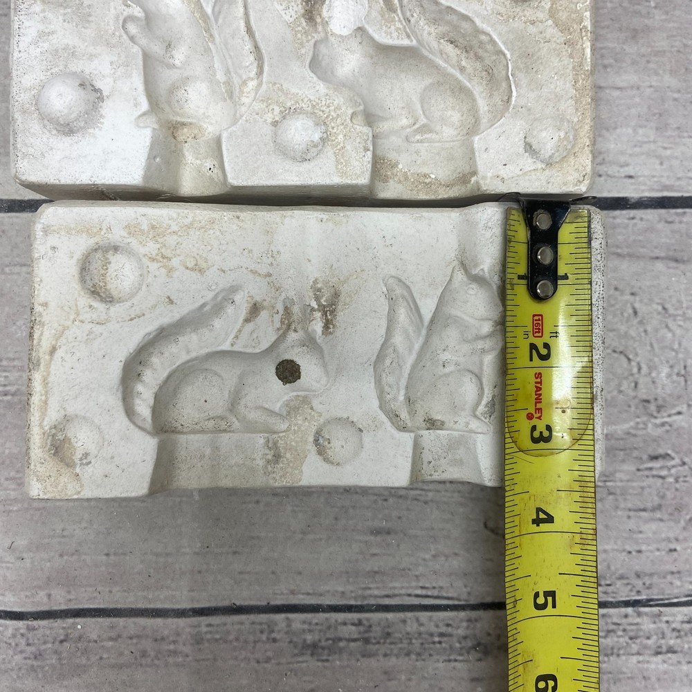 SFA Ceramic Casting Mold Two Squirrels Figurine #847
