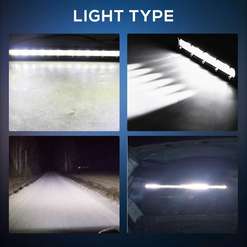 CO LIGHT 20in Slim Single Row LED Light Bar Driving Combo Beam Offroad