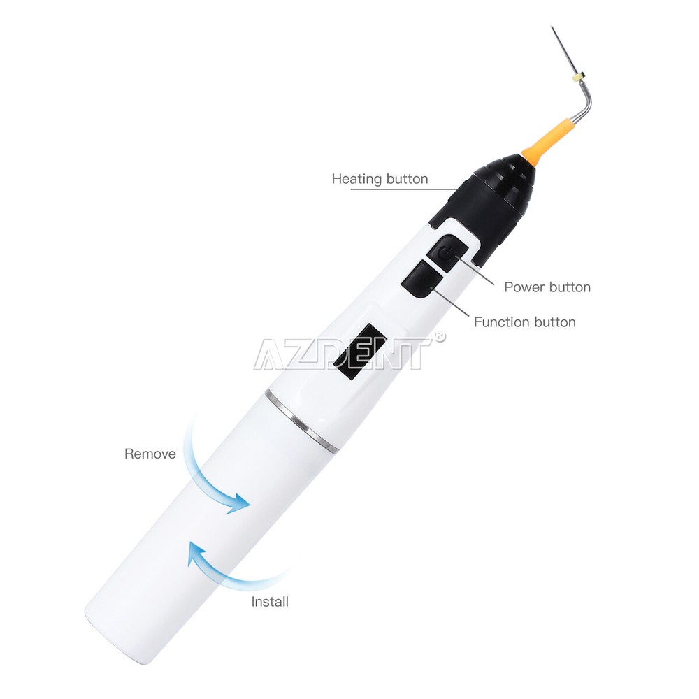 Dental Endo Obturation System Gun+ Heated Pen +Percha Gutta tips