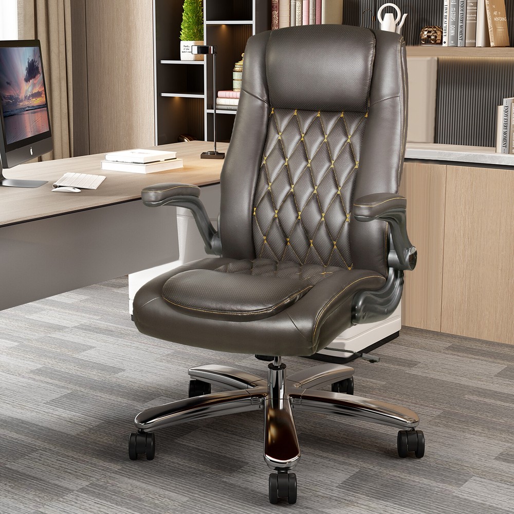 Executive PU Leather Office Chair High Back Computer Task Home Desk Chair