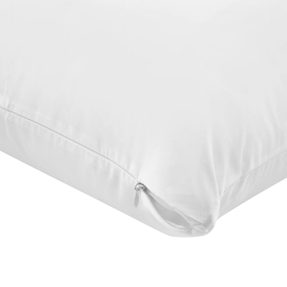 Mainstays Cotton Touch Zippered Pillow Protector, Standard/Queen, 2 Pack.