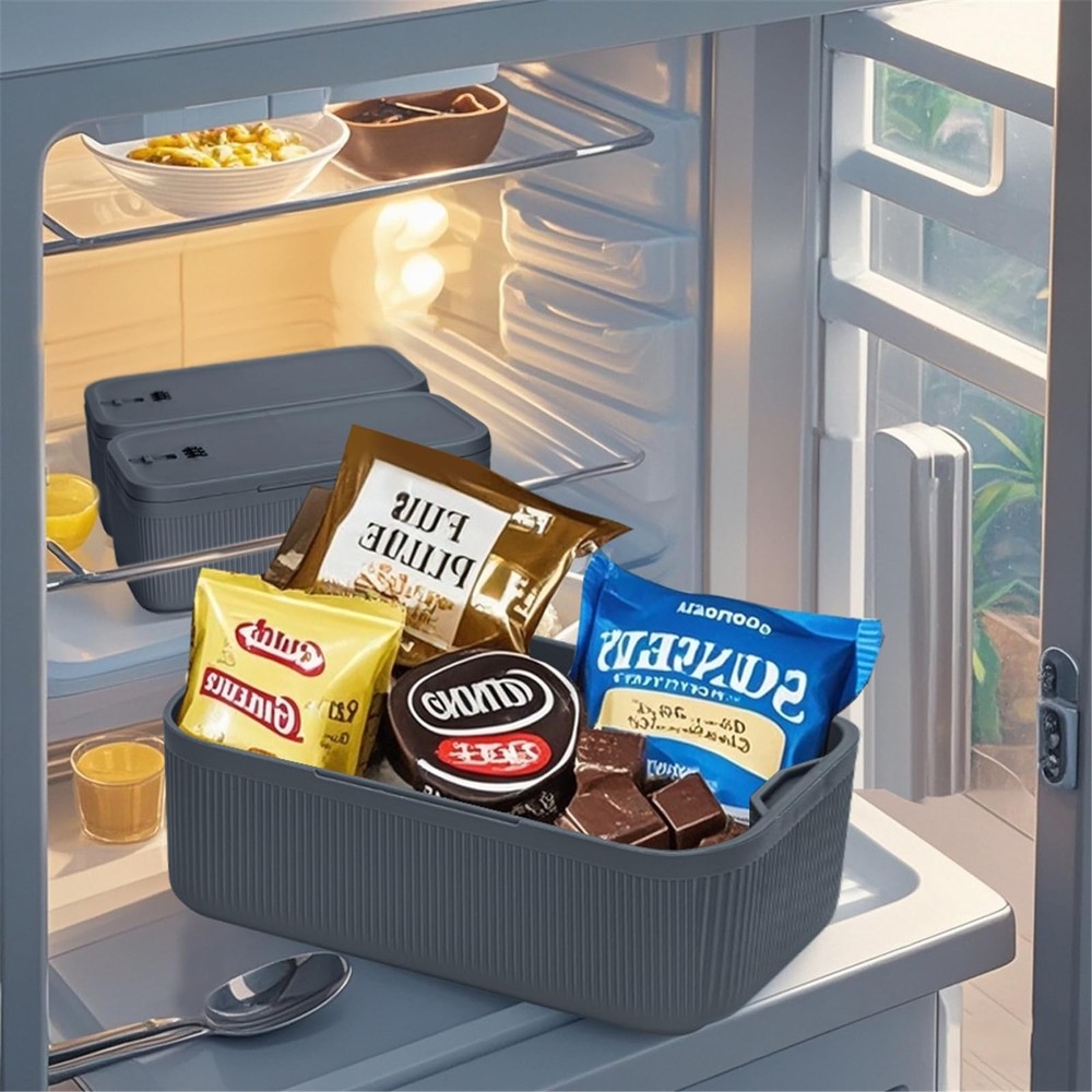 Lockable Storage Box,Medicine Lock Box Travel Case,Refrigerator Bin Container