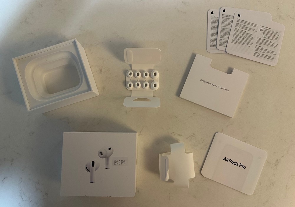 Authentic Apple AirPods Pro 3 Empty Box + Extra Ear Tips Only