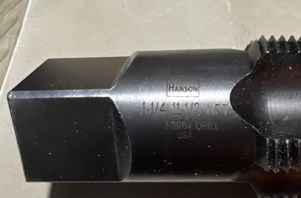 1- 1/4 - 11 1/2 NPT Pipe Tap