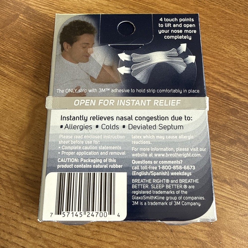 Breathe Right Nasal Strips Advanced 10 Clear Strips
