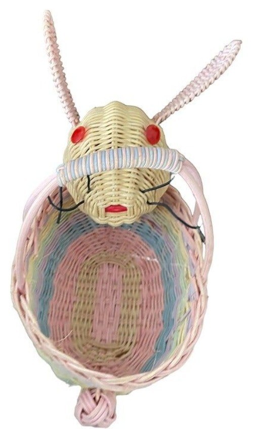 Easter Bunny Basket 7 x 4" Wicker