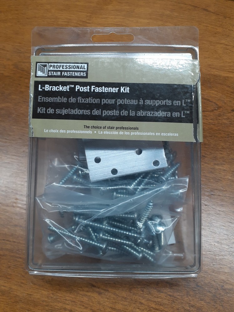 Two *PARTIAL* Professional Stair L-Bracket Post Fastener Kits 0065963 3009 ETPOP