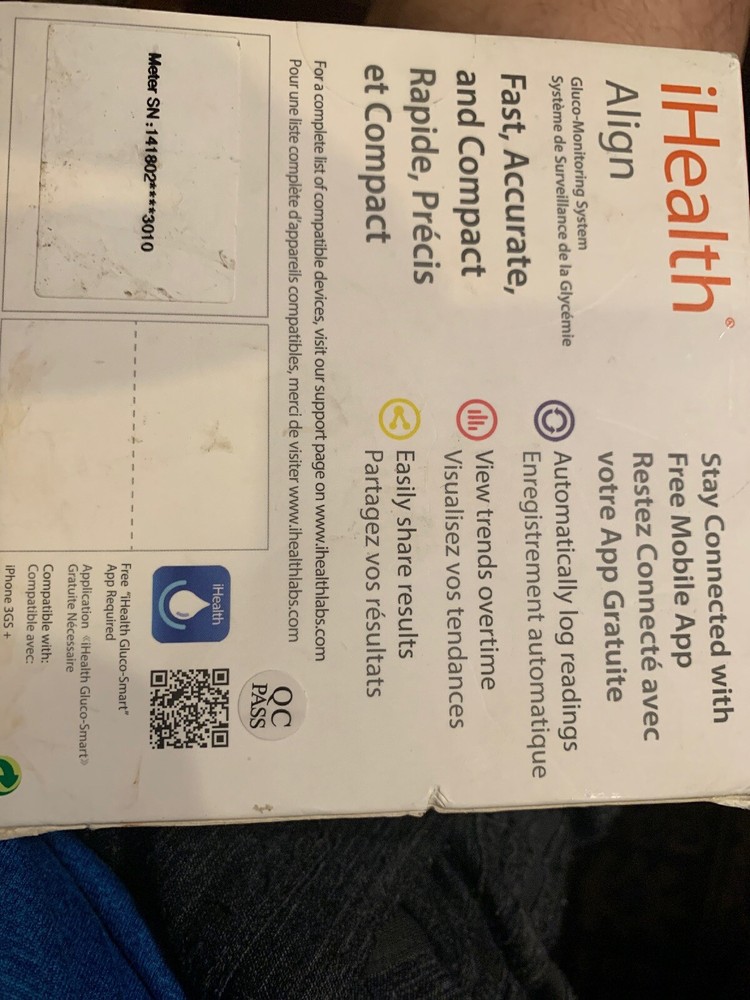 iHealth Align Portable Glucometer for Apple and Android