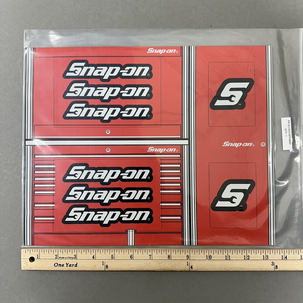 Snap-On Tools Red Refrigerator Toolbox Magnets Removable Collectible Logo 🧰